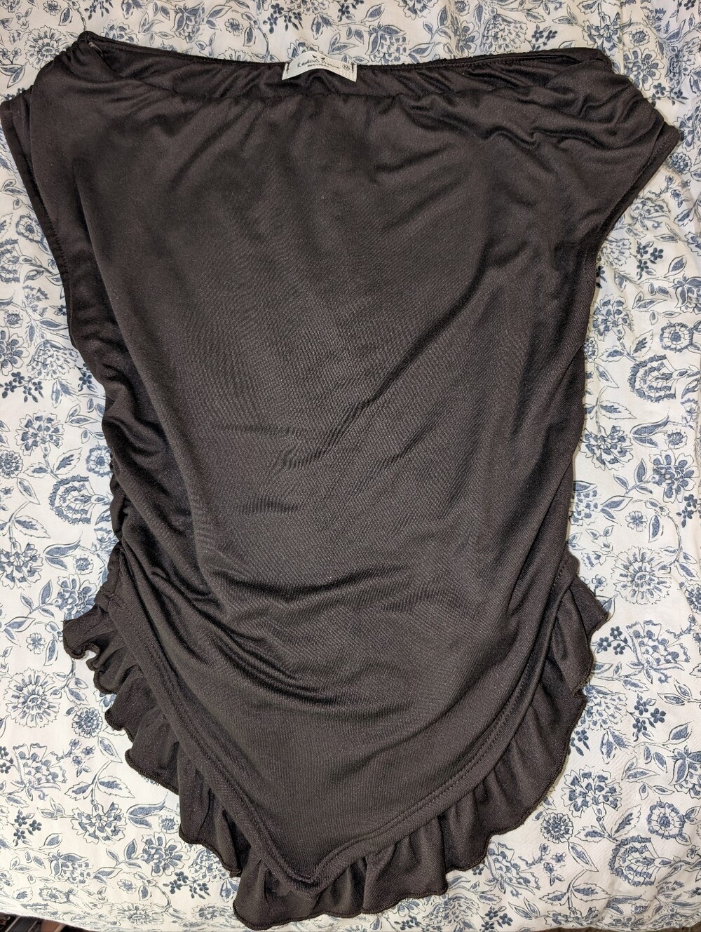 Y2K Inspired Office Siren Banded Semi Off Shoulder Going Out Top